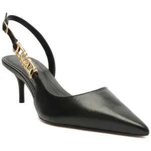 COUROS Womens Comfort Insole Leather Slingback Heels
