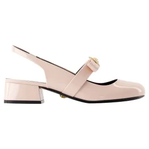 Court shoes - Versace - Leather - Pink