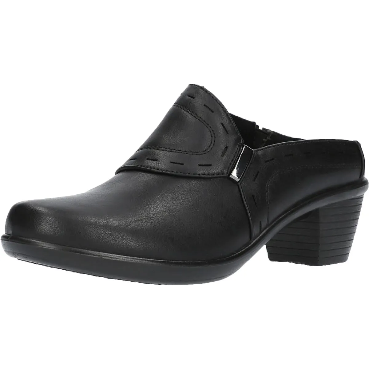 Cynthia Womens Faux Leather Slip On Mules