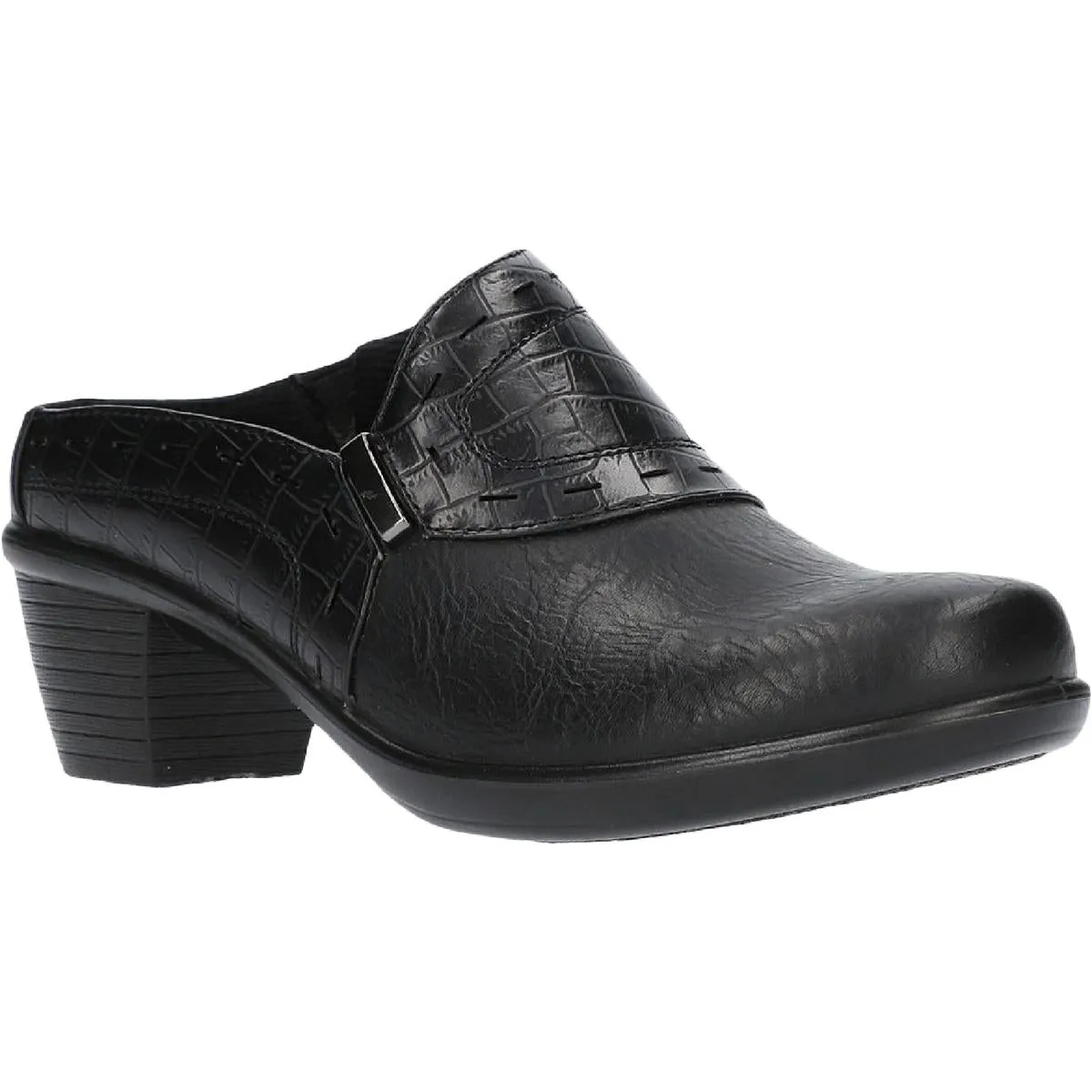 Cynthia Womens Faux Leather Slip On Mules