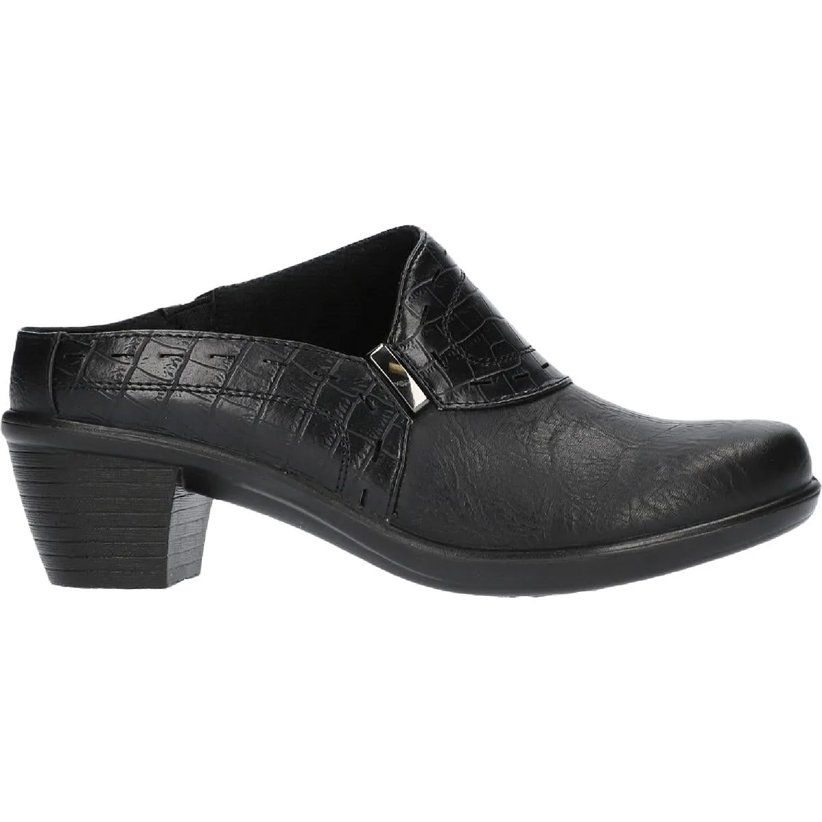 Cynthia Womens Faux Leather Slip On Mules