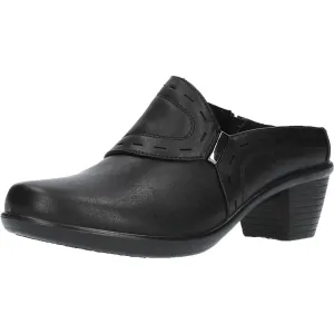 Cynthia Womens Faux Leather Slip On Mules