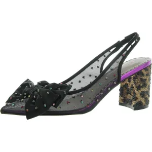 Dafney Womens Mesh Rhinestone Pumps