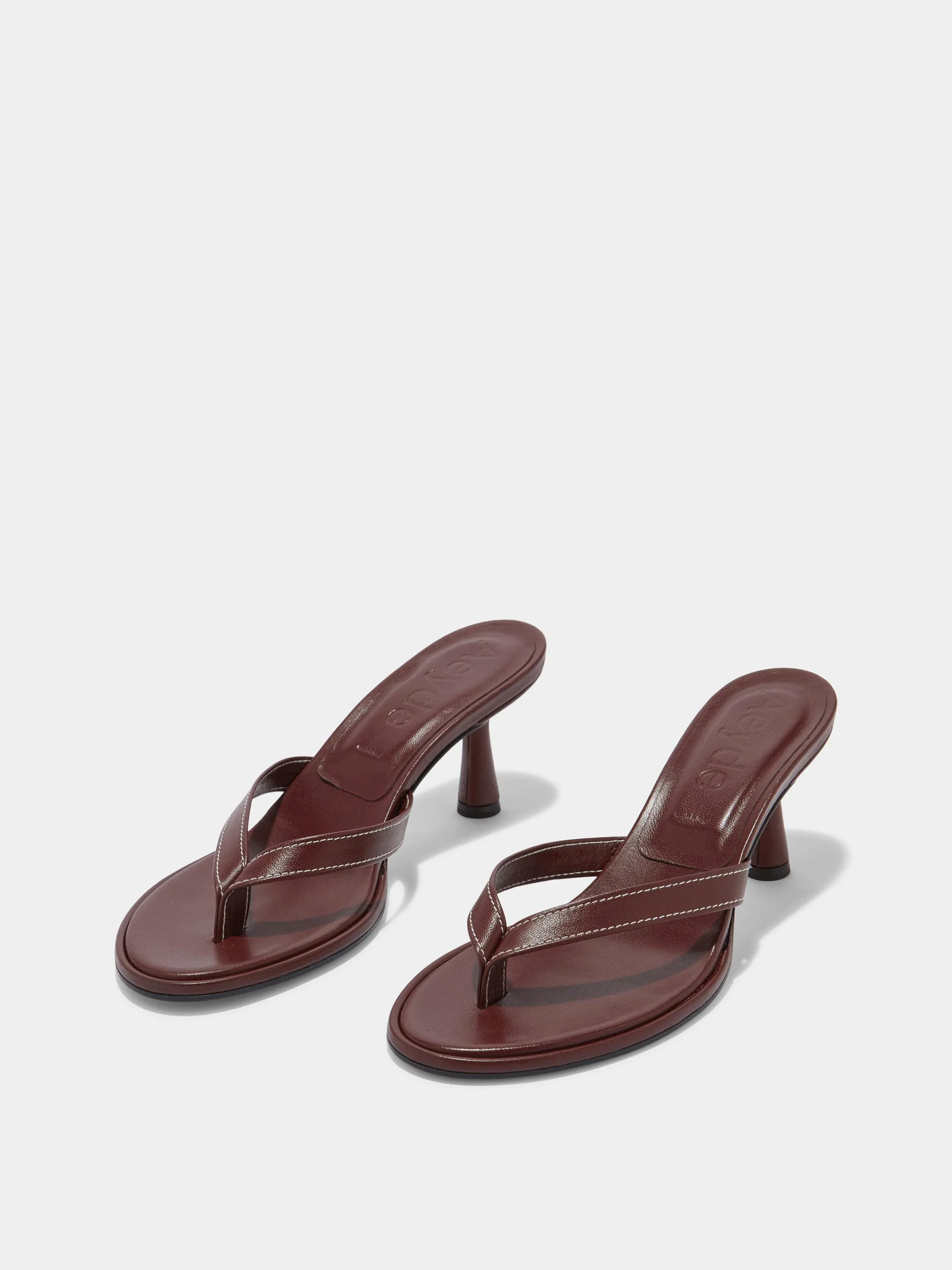 Daphne Leather Thong Sandals