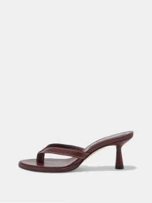 Daphne Leather Thong Sandals