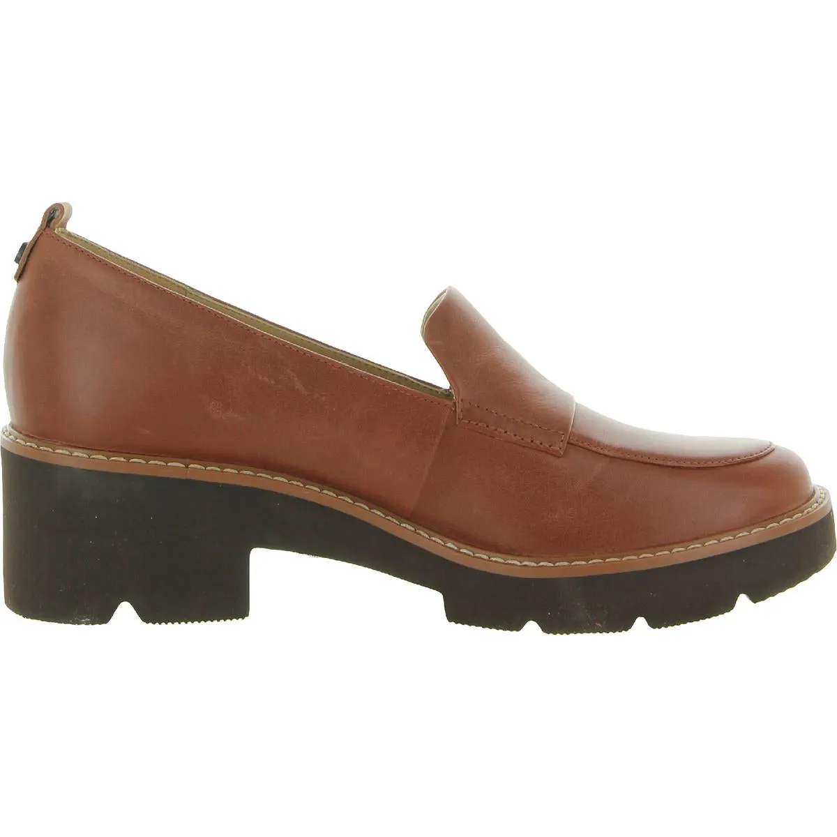 Darry Womens Lugged Sole Slip On Loafer Heels