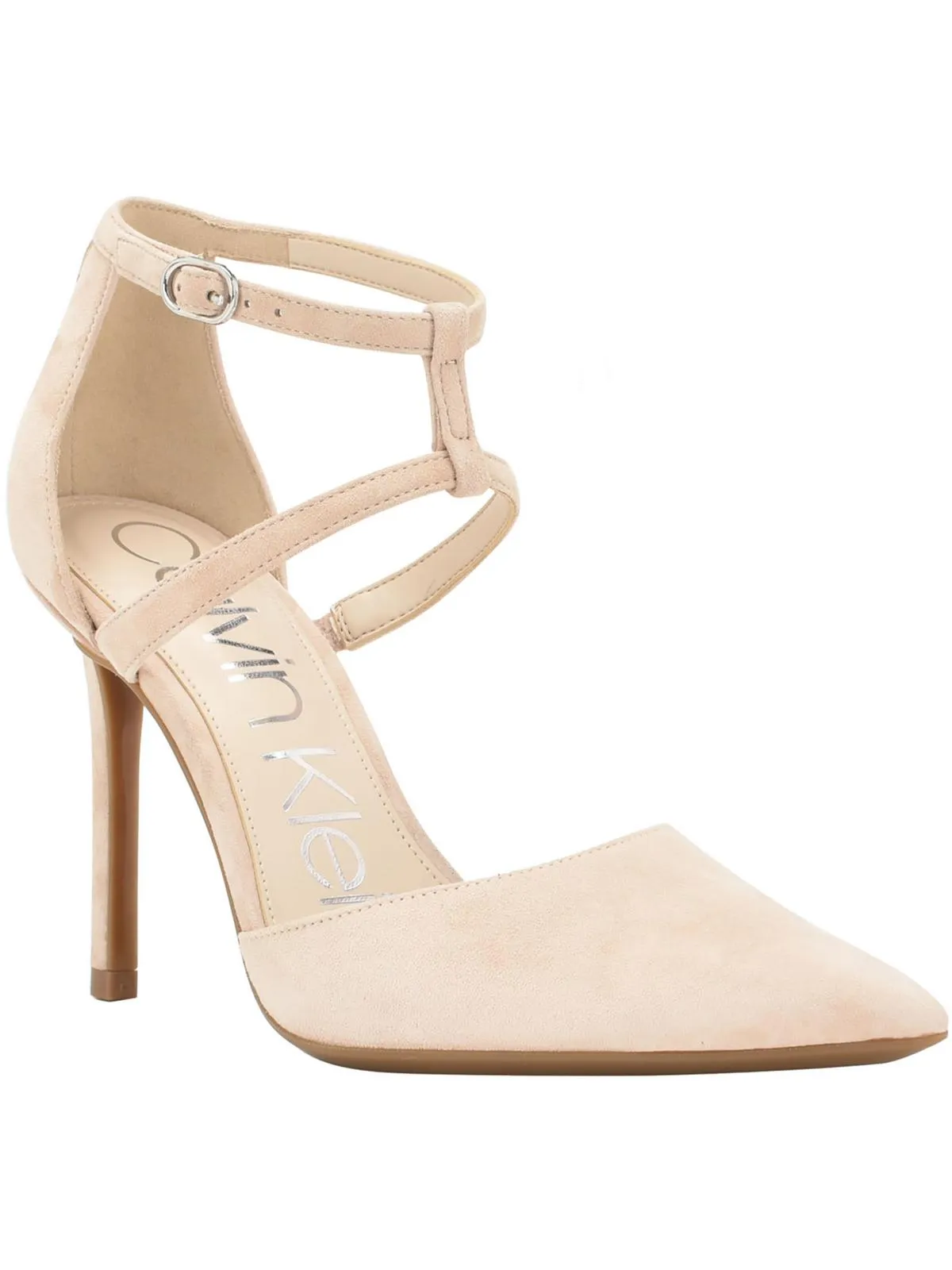 Dentel Womens Suede Pointed Toe Pumps