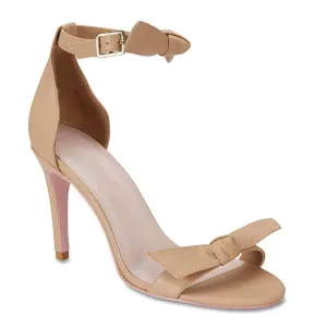 Destiny Heel in Nude Leather
