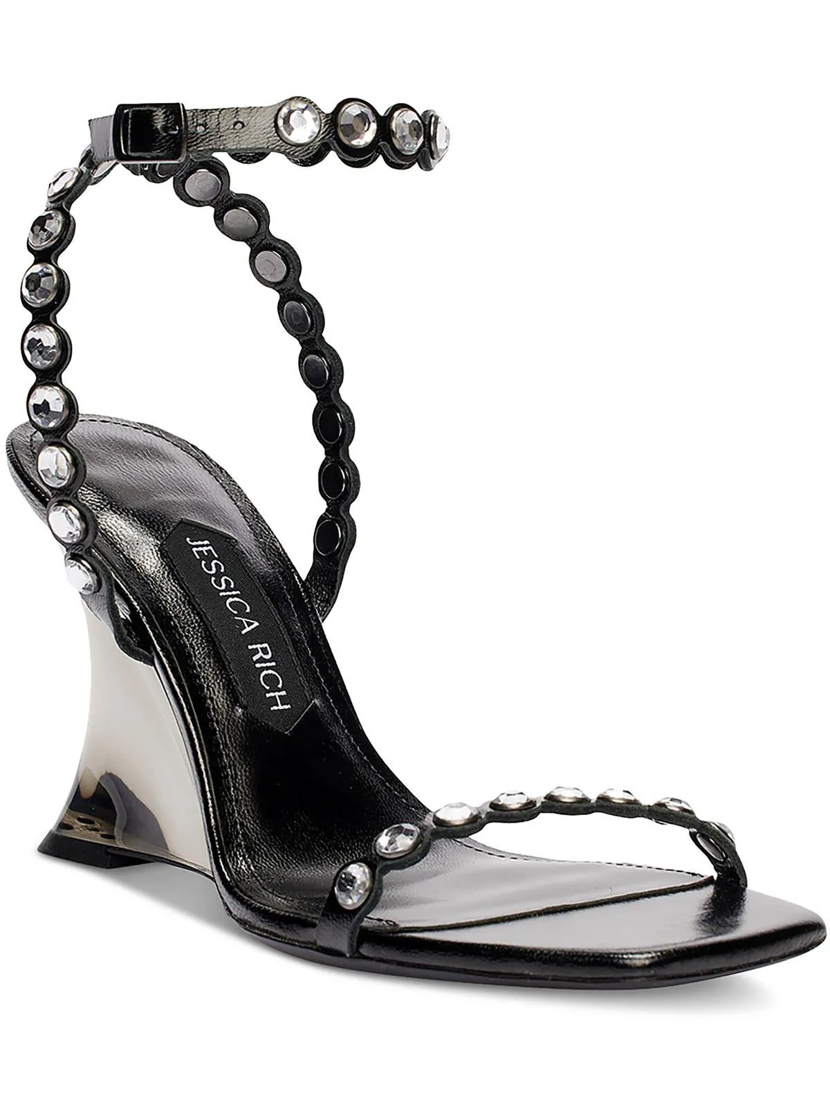 Diamond Wedge Womens Slip On Open Toe Slingback Heels