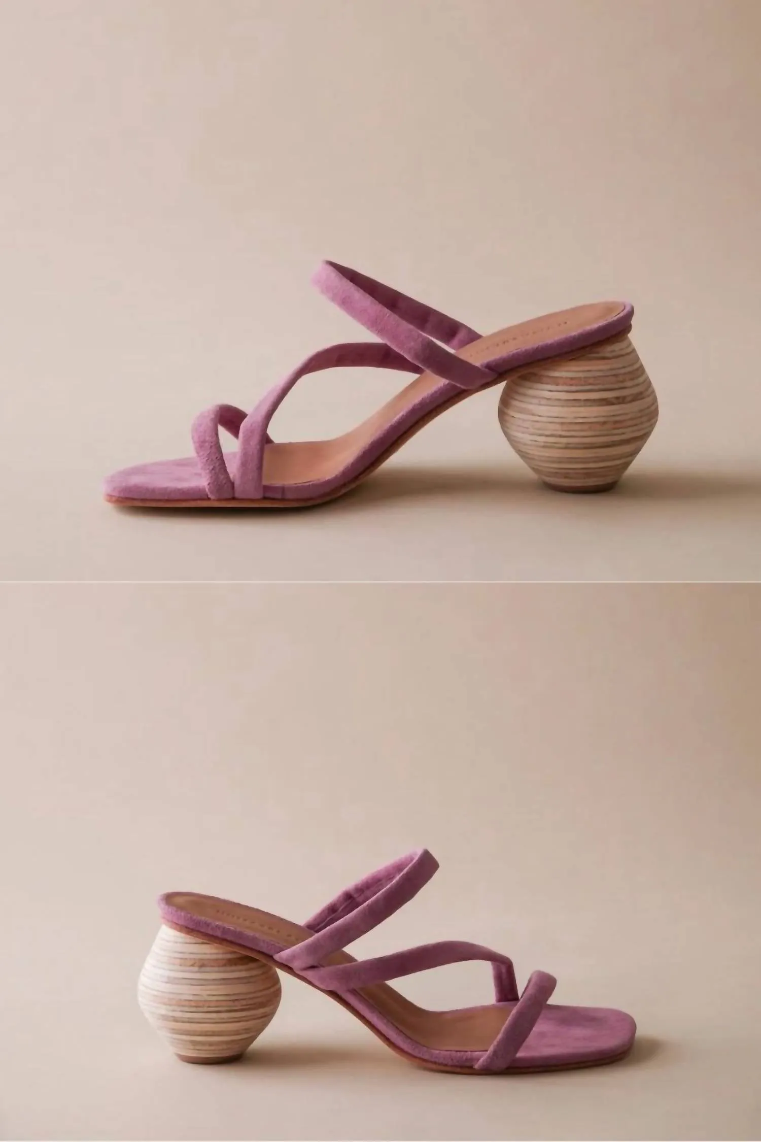 Diana Heel In Lilac Suede