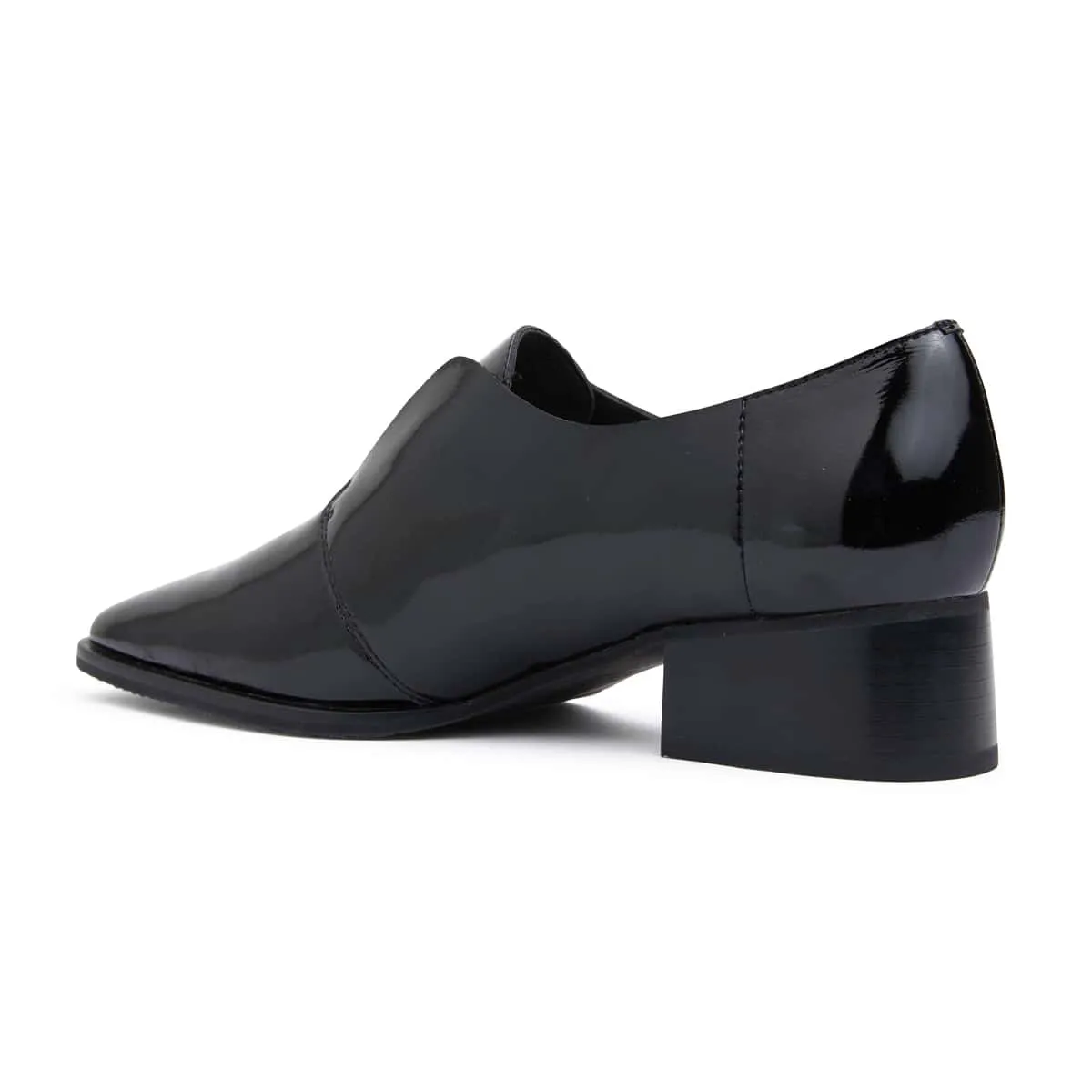 Editor Heel in Black Patent