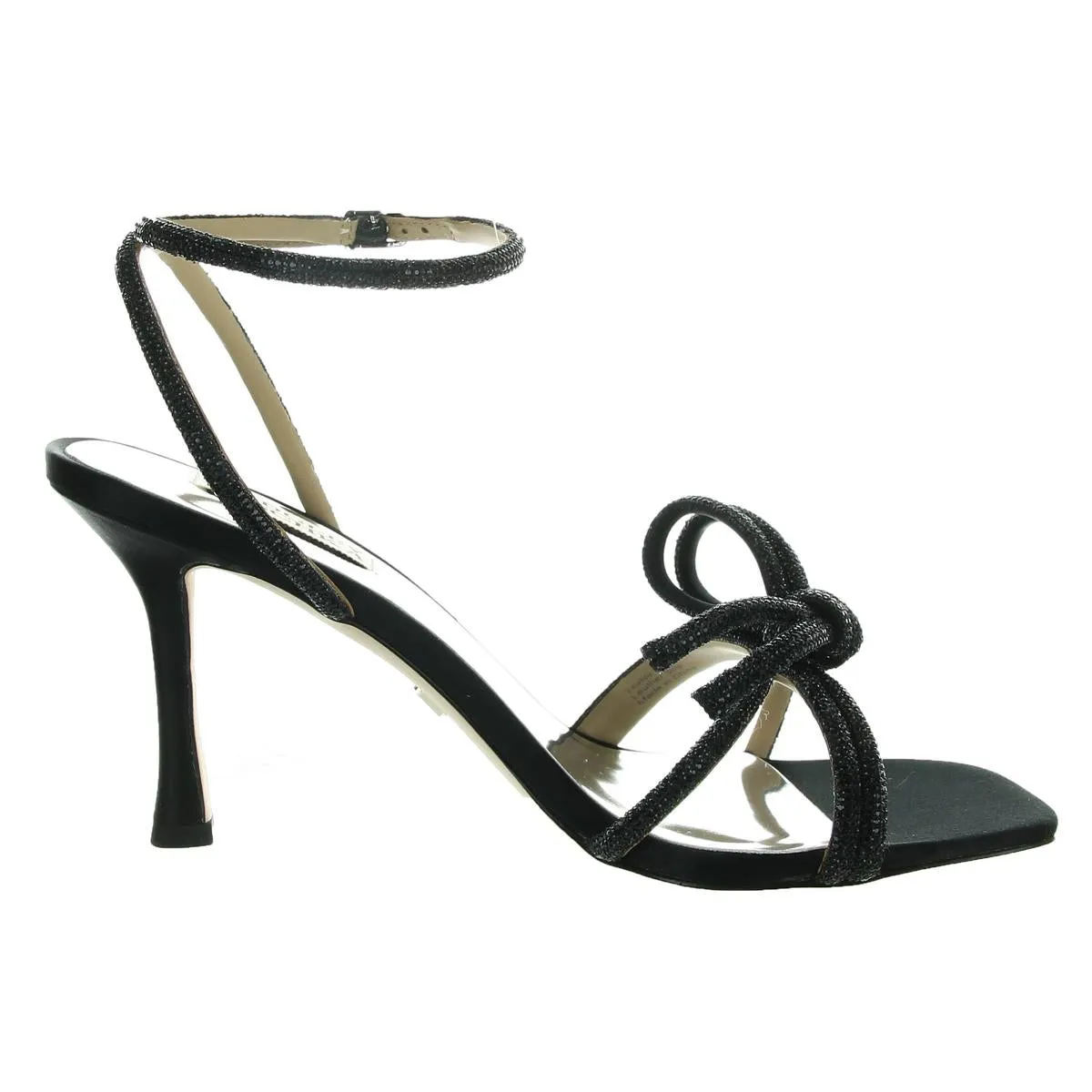 Effie Womens Embellished Satin Ankle Strap