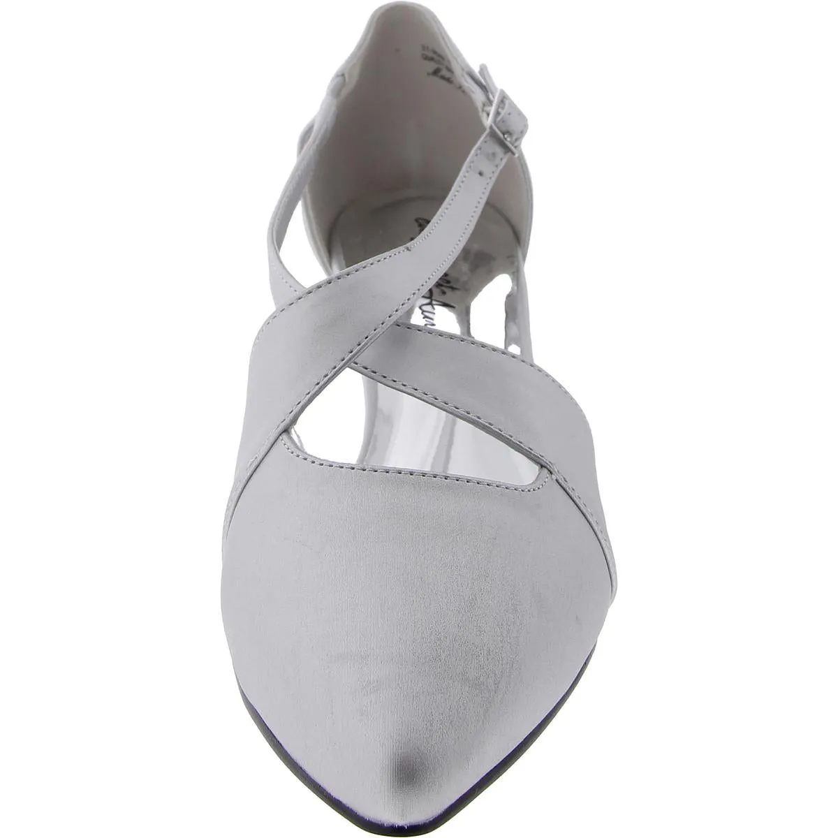 Elegance Womens Satin Open Toe D'Orsay Heels