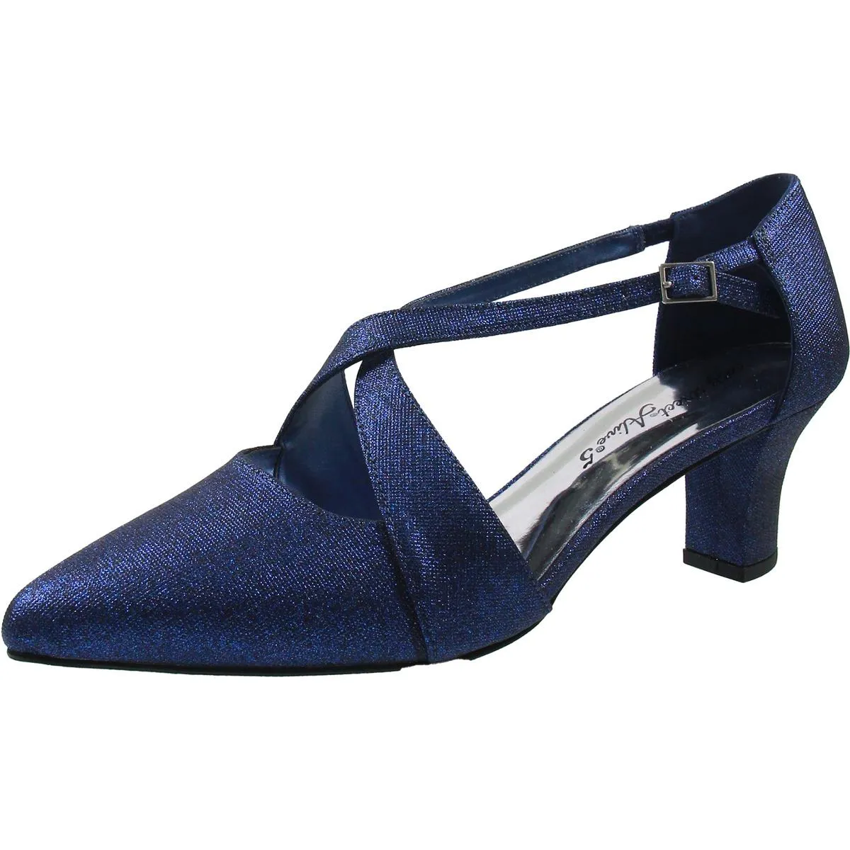 Elegance Womens Satin Open Toe D'Orsay Heels