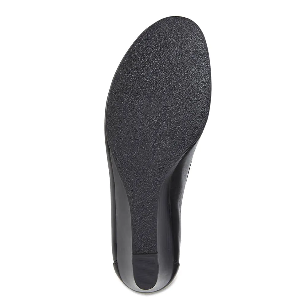 Elton Heel in Black Leather