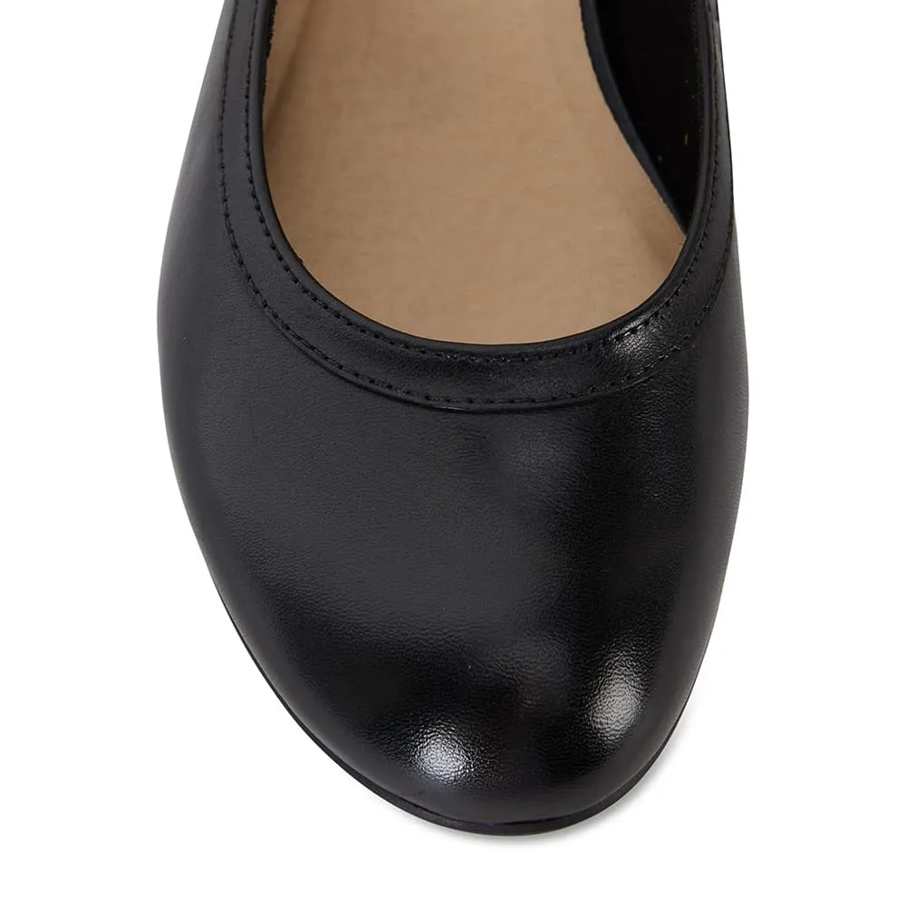 Elton Heel in Black Leather