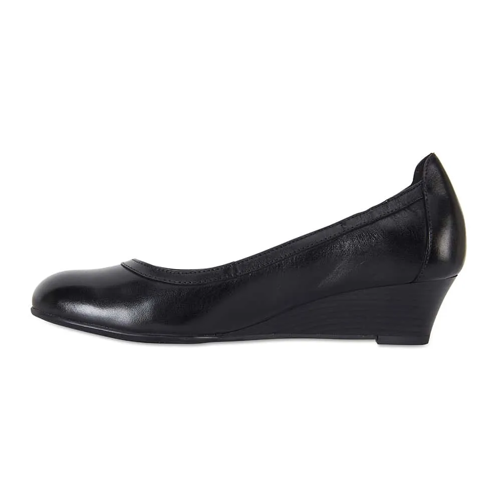 Elton Heel in Black Leather