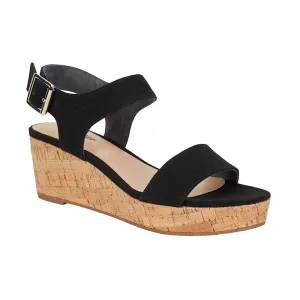 Ember Heel in Black Fabric