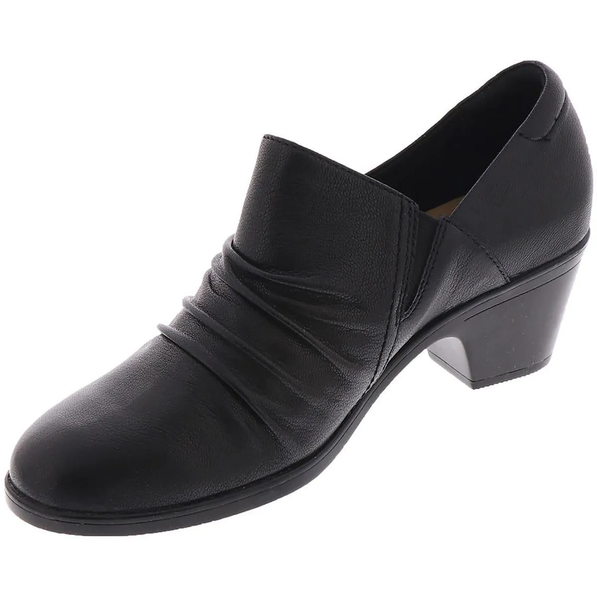 Emily Cove Womens Leather Slip On Clogs