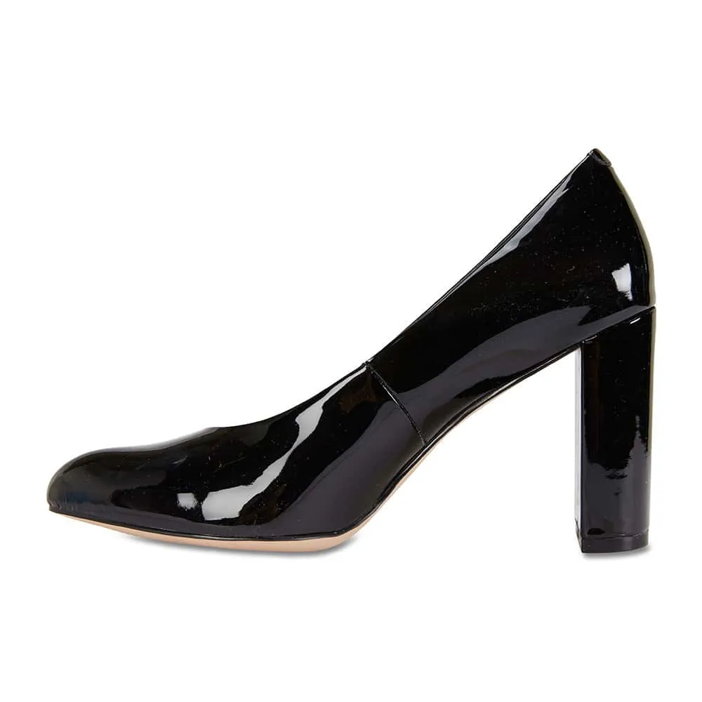 Epic Heel in Black Patent