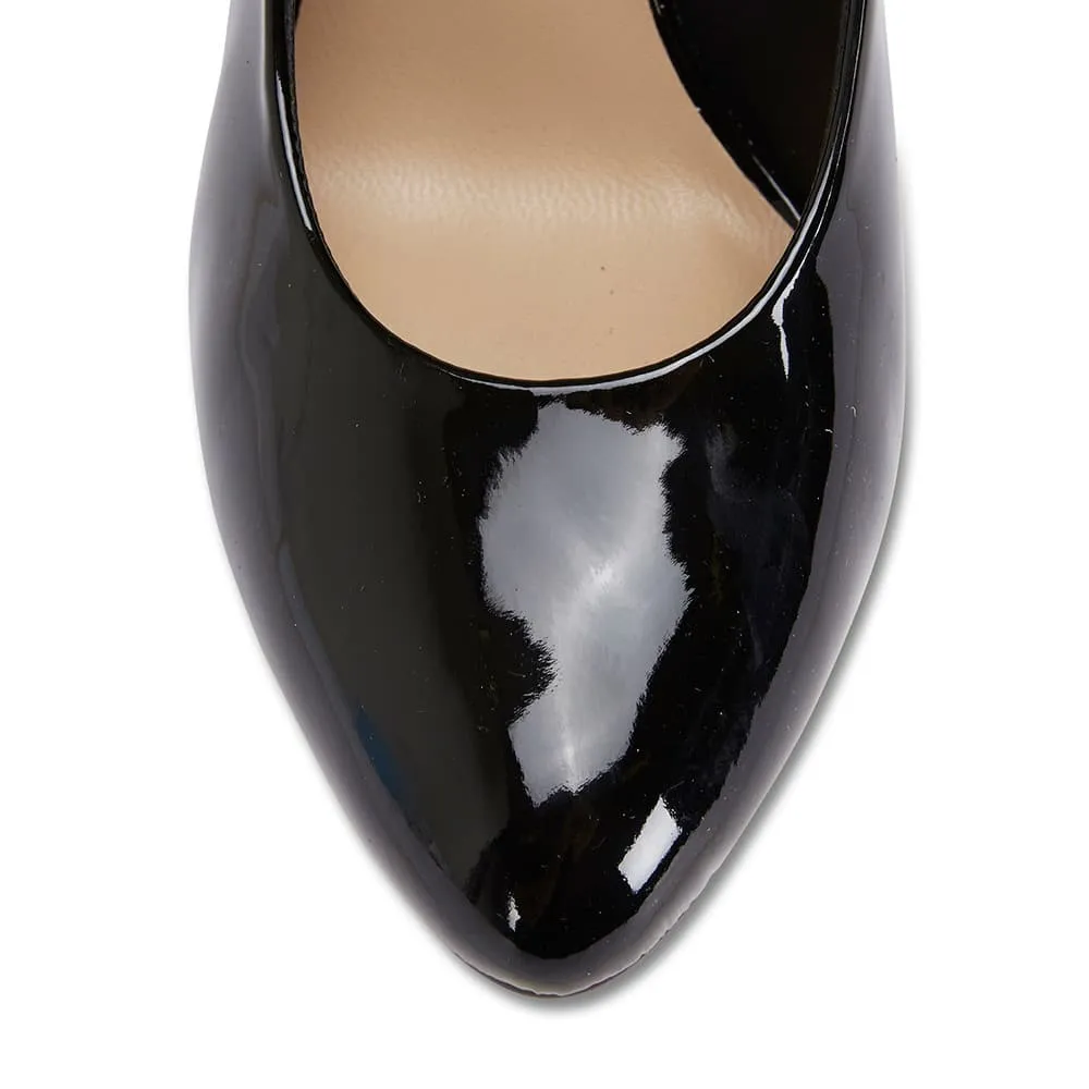 Epic Heel in Black Patent