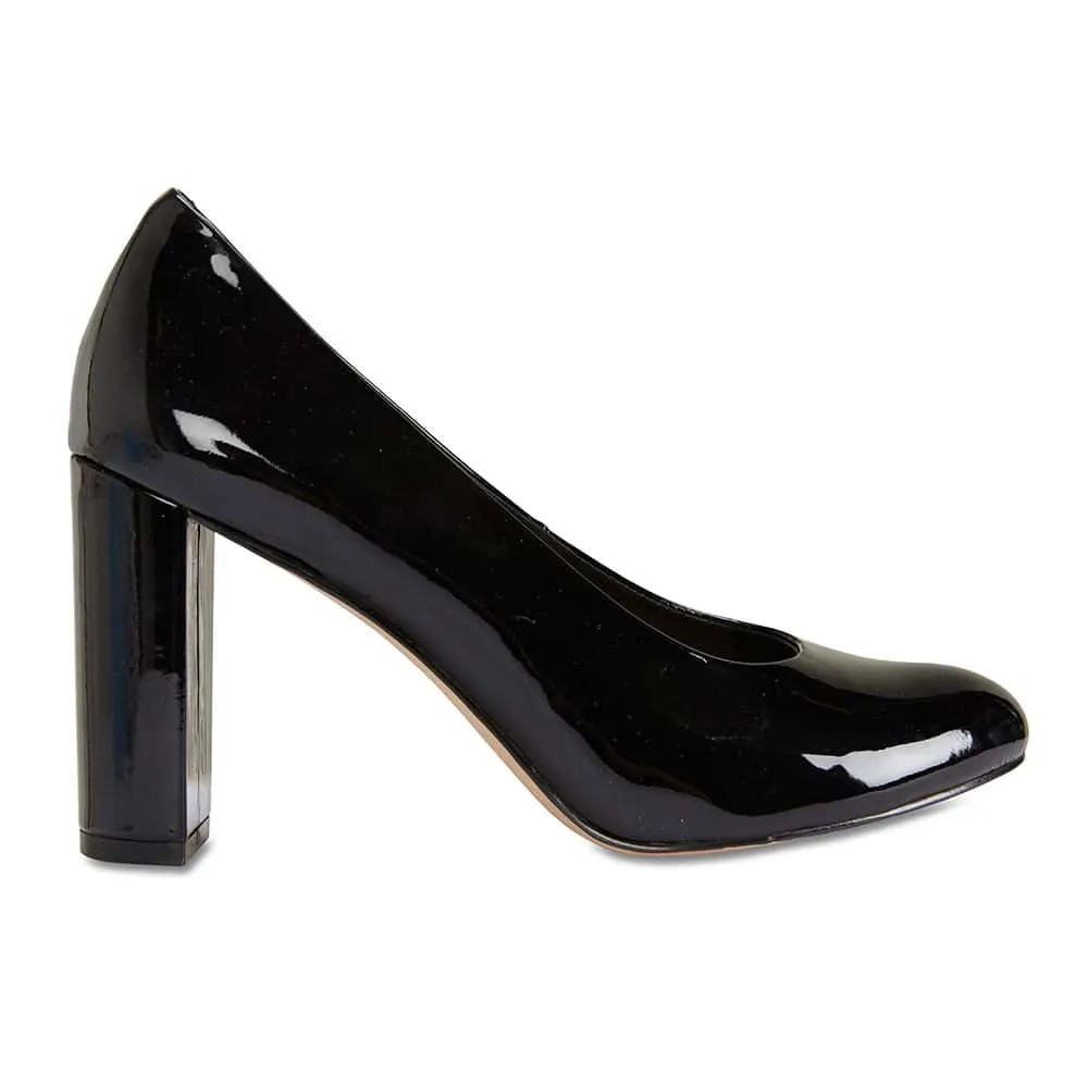 Epic Heel in Black Patent