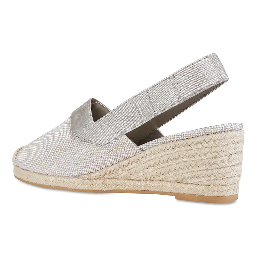 Evelyne Espadrille in Neutral Fabric