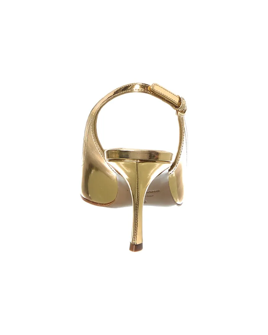 Ferragamo Egna Leather Slingback Pump