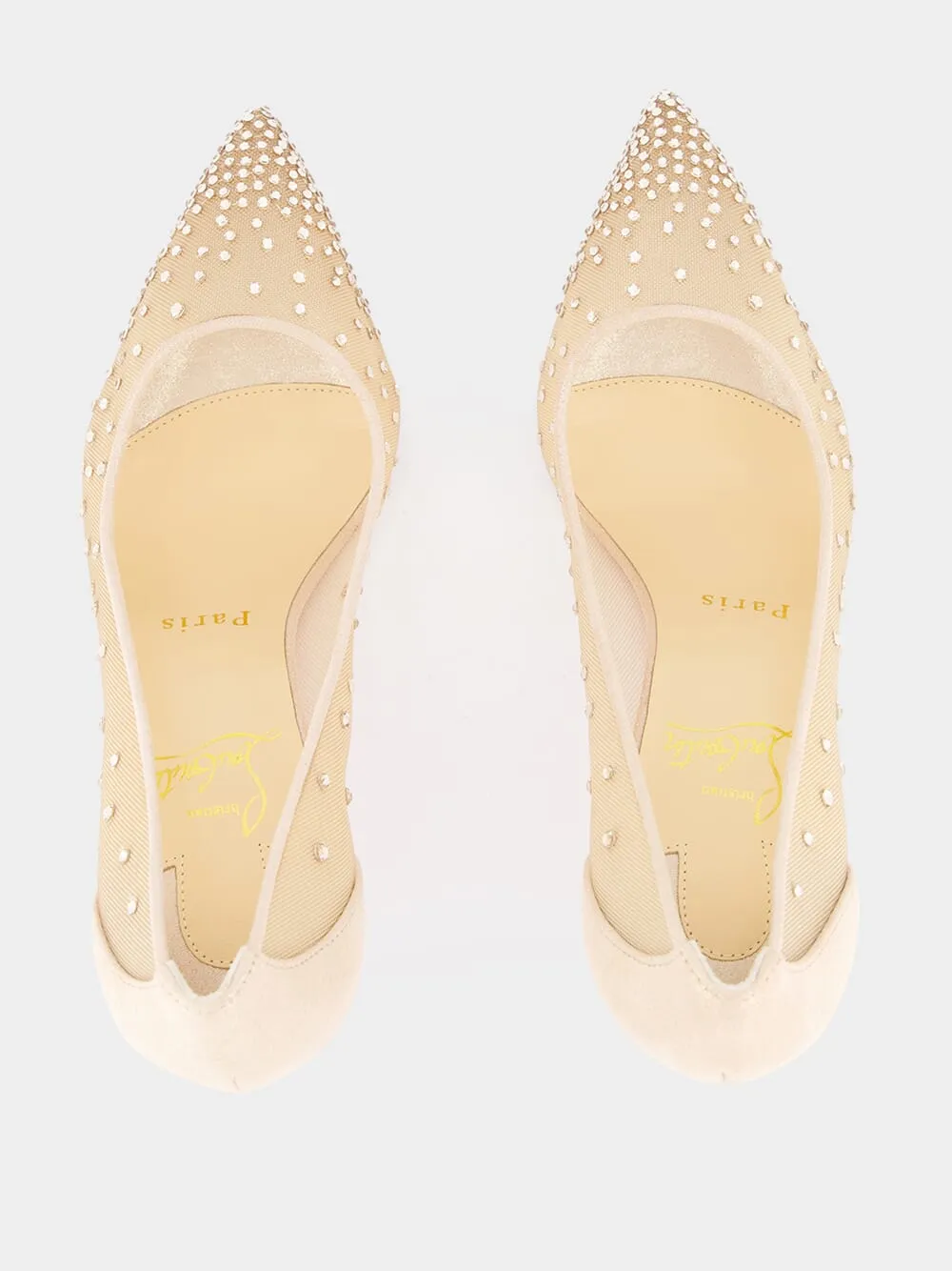 Follies Strass 85mm Mesh Pumps