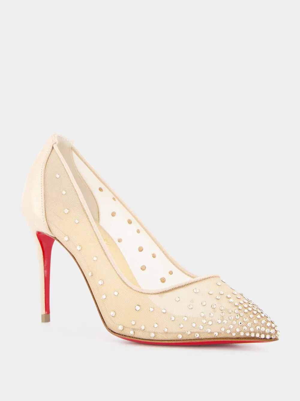 Follies Strass 85mm Mesh Pumps
