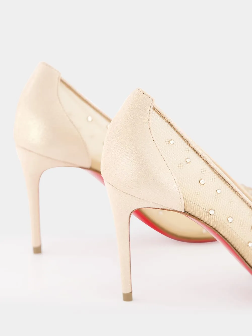 Follies Strass 85mm Mesh Pumps