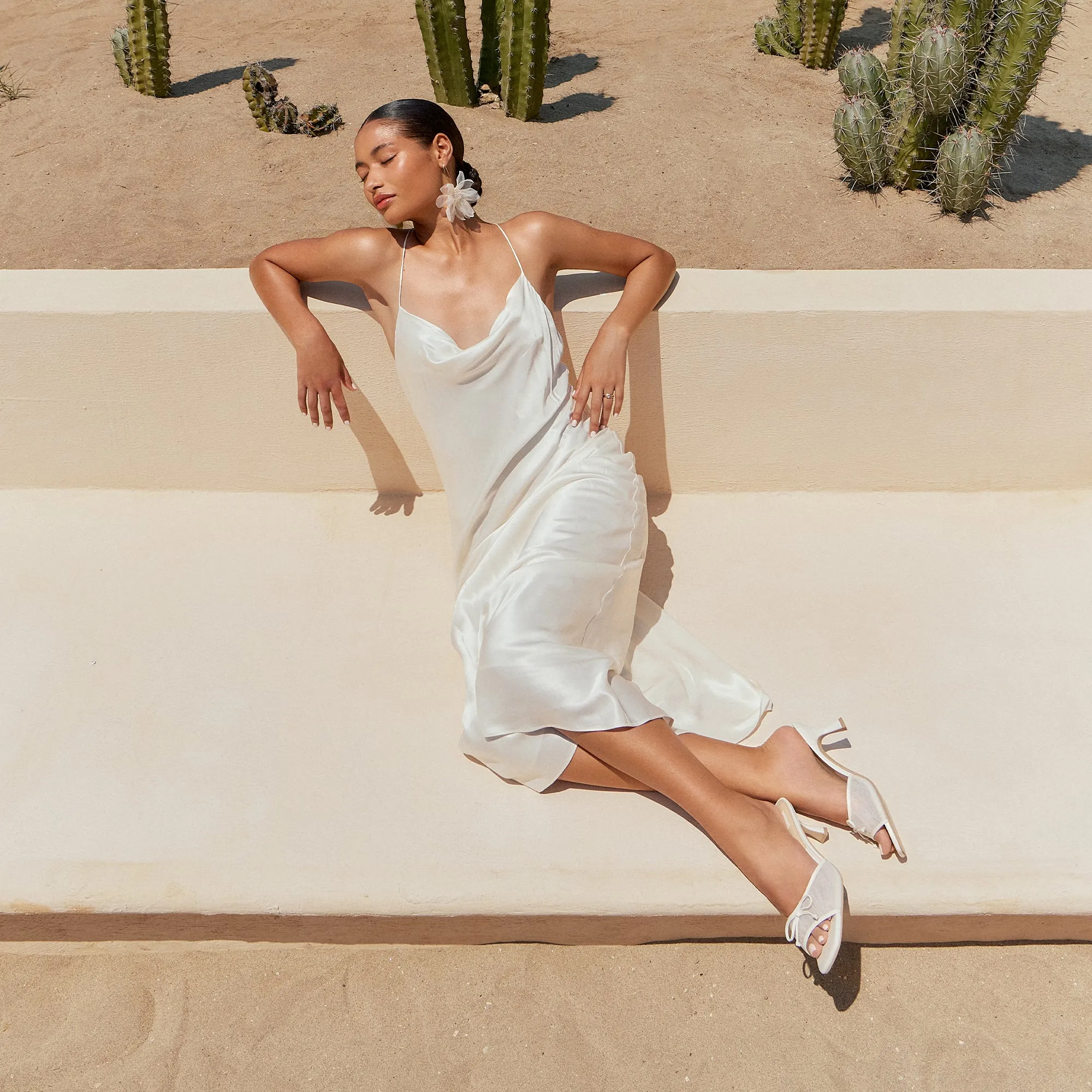 GALEN HEELS WHITE TULLE