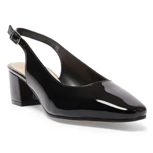 Garland Heel in Black Patent