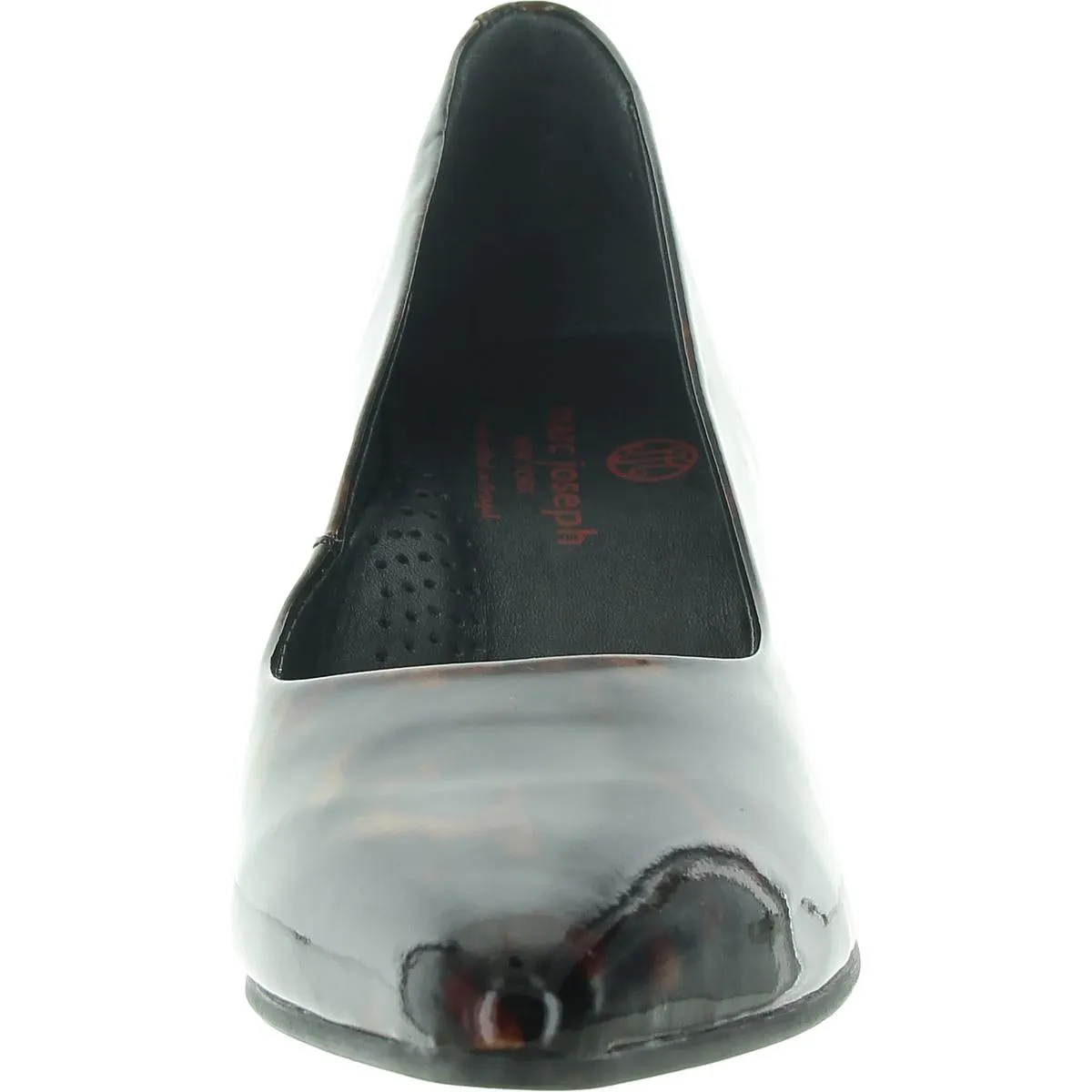 Garrett Womens Padded Insole Patent Leather Pumps