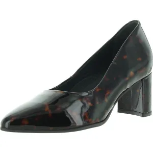 Garrett Womens Padded Insole Patent Leather Pumps