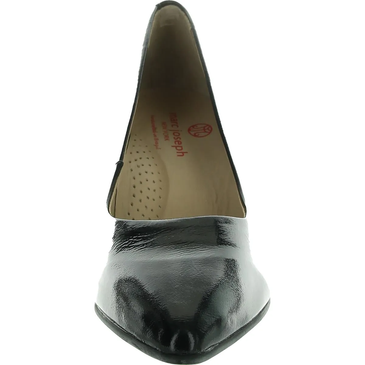 Garrett Womens Padded Insole Patent Leather Pumps