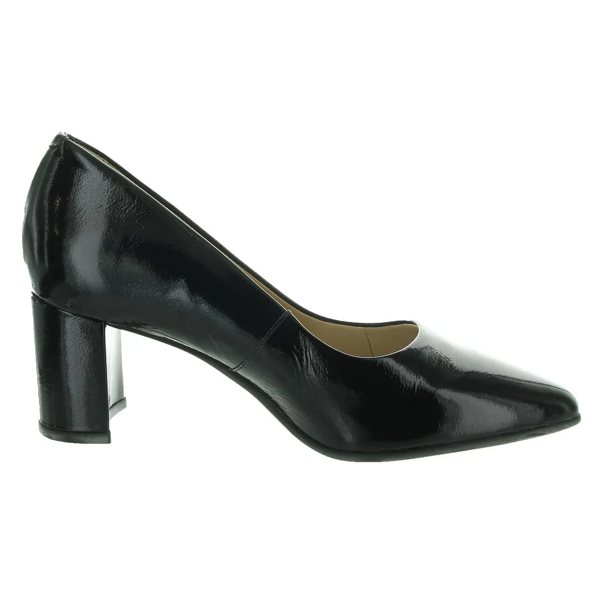Garrett Womens Padded Insole Patent Leather Pumps