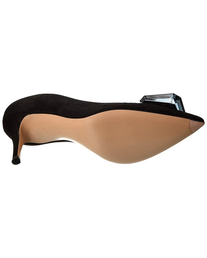 Gianvito Rossi Jaipur 70 Suede Pump