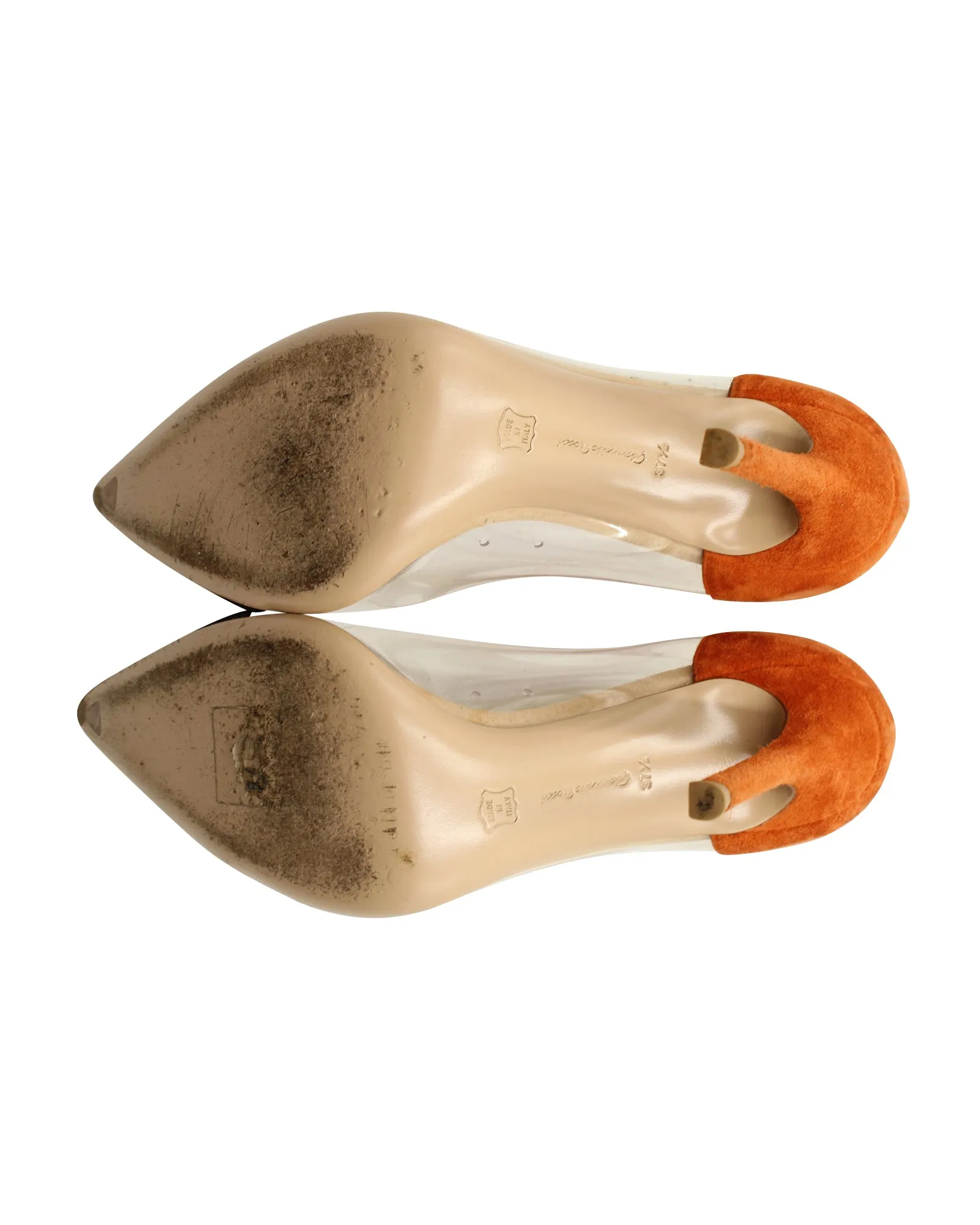 Gianvito Rossi Plexi Heels in Multicolor PVC
