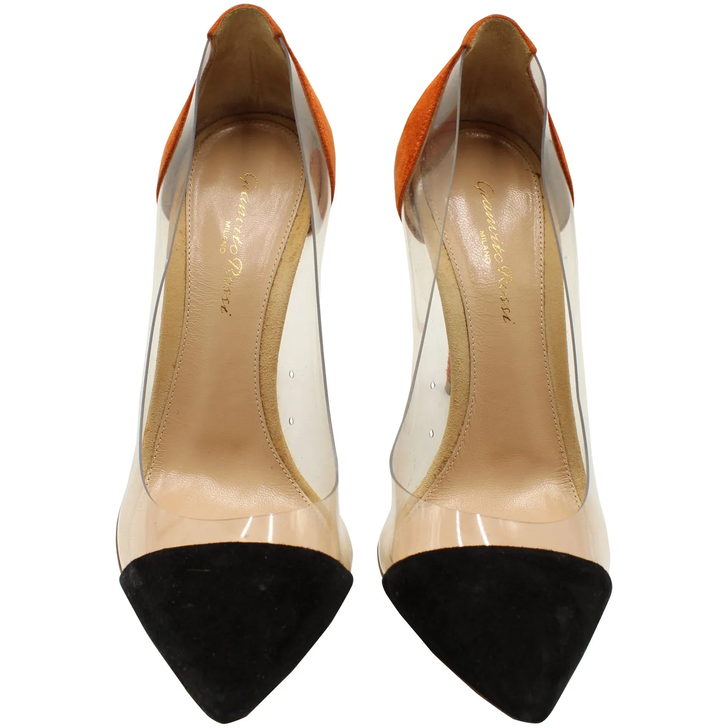 Gianvito Rossi Plexi Heels in Multicolor PVC