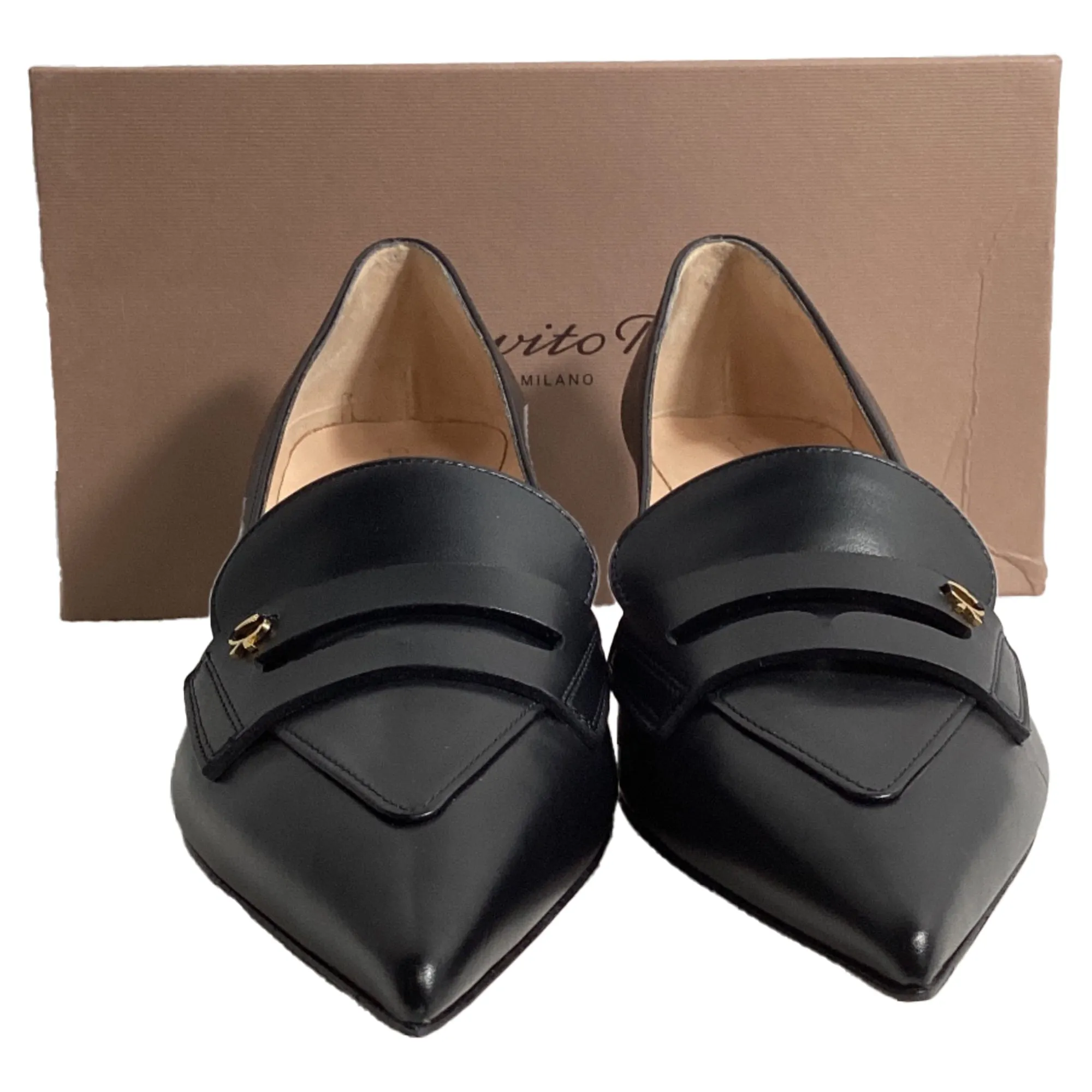 Gianvito Rossi Vitello 55 Pumps in Black Leather