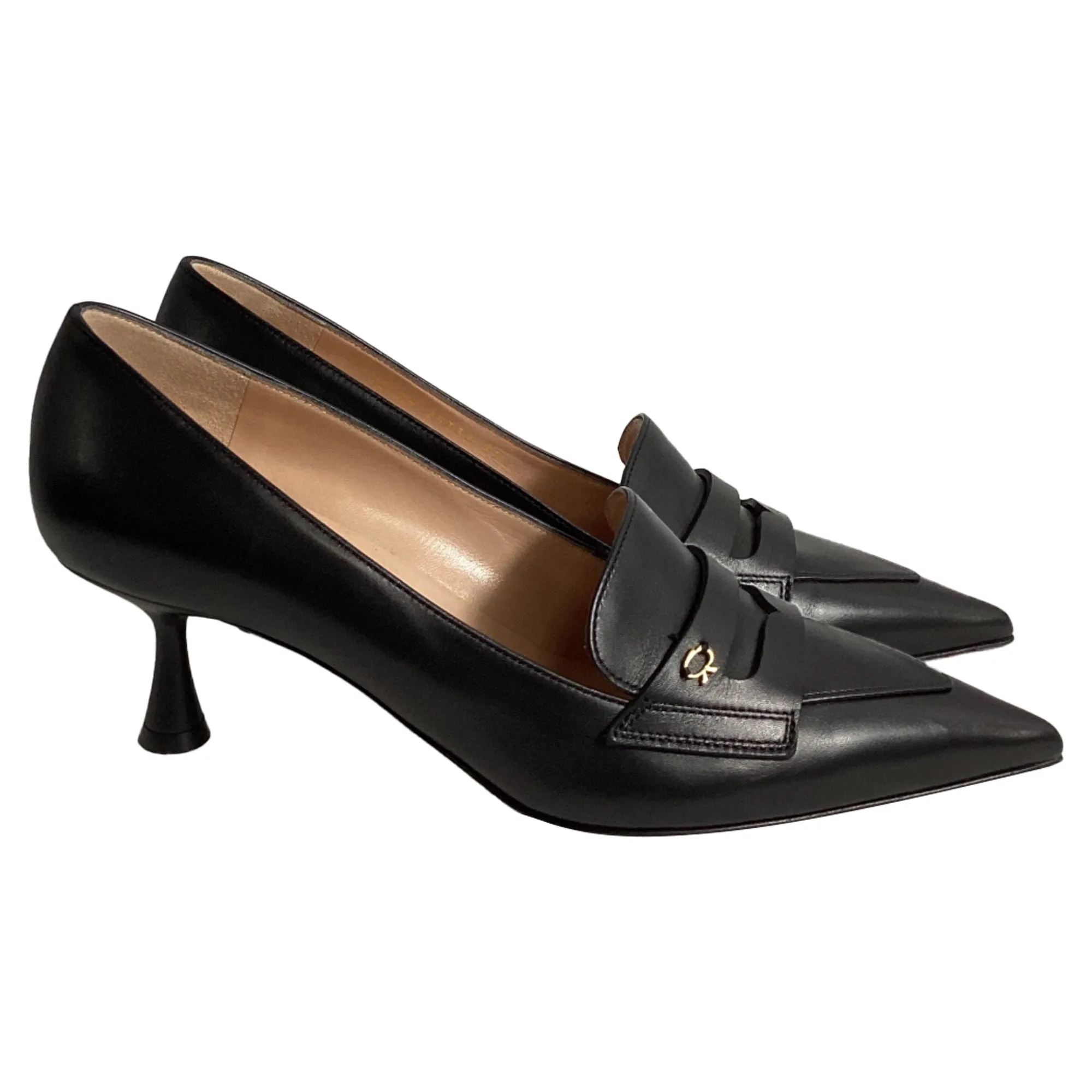 Gianvito Rossi Vitello 55 Pumps in Black Leather