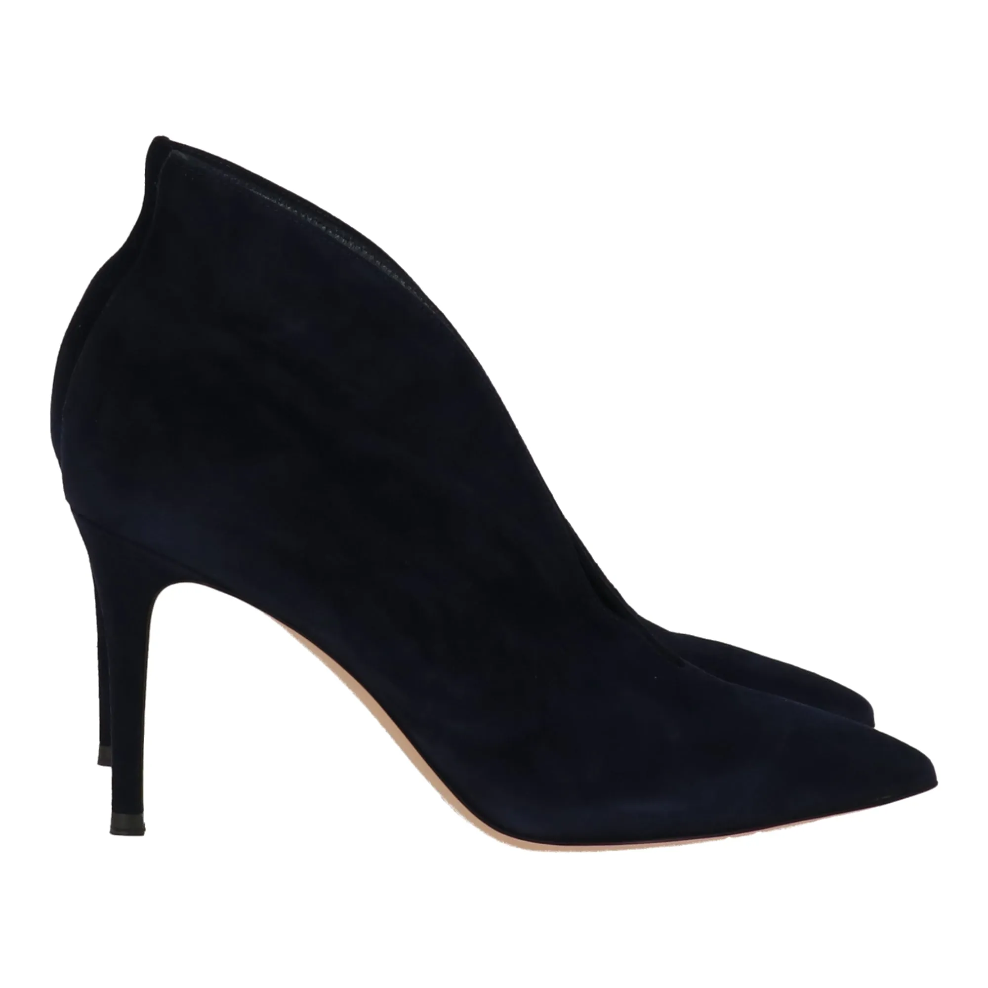 Gianvito Rossi Womens Navy Heel