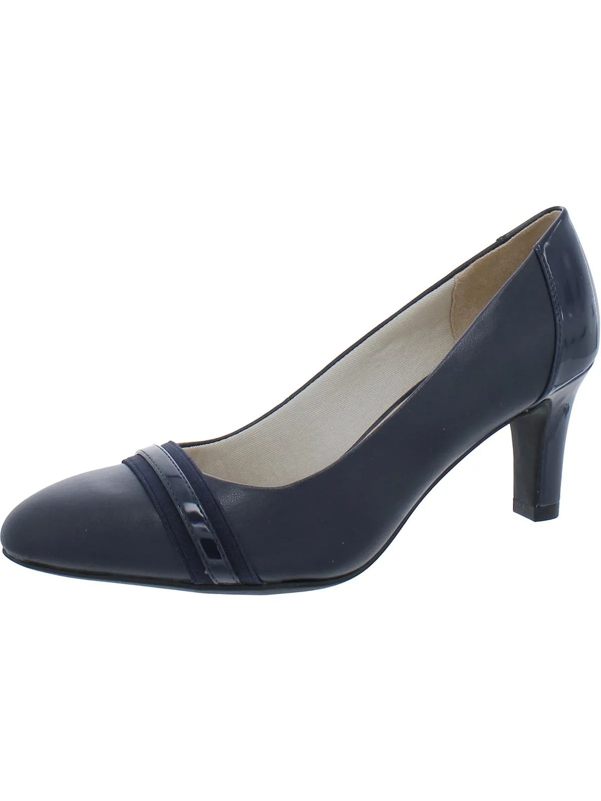 Gio Womens Faux Leather Slip On Pumps