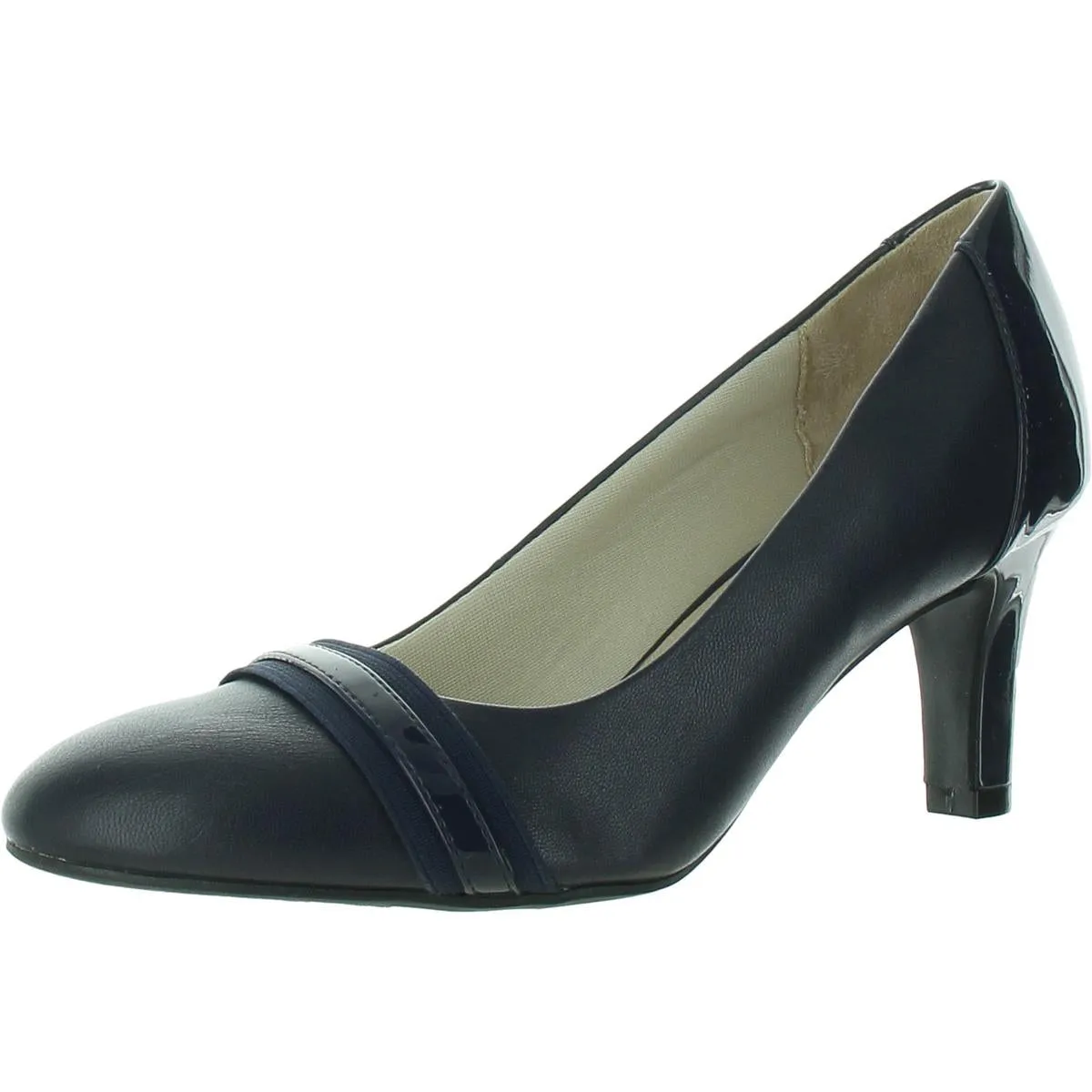 Gio Womens Faux Leather Slip On Pumps