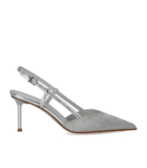 Giulia Silver Slingback Pump