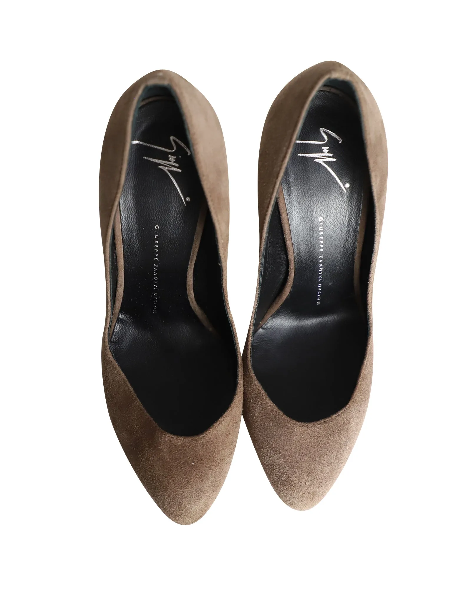 Giuseppe Zanotti Stiletto Pumps in Brown Suede