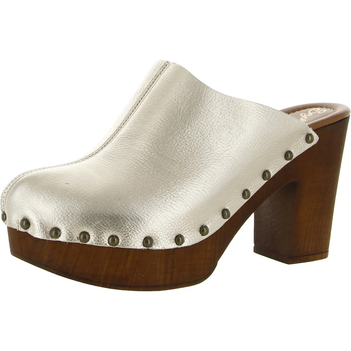 Go All Out Womens Leather Slip On Clogs