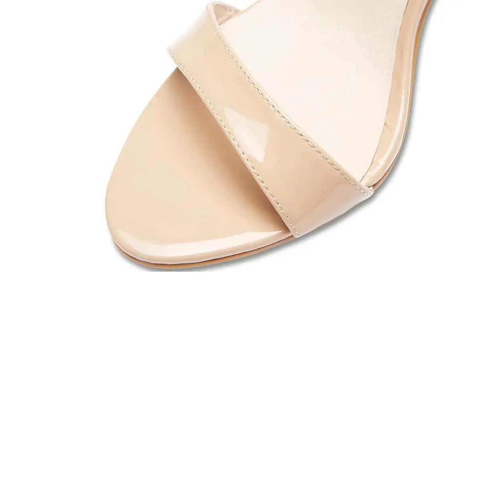 Goddess Heel in Nude Patent