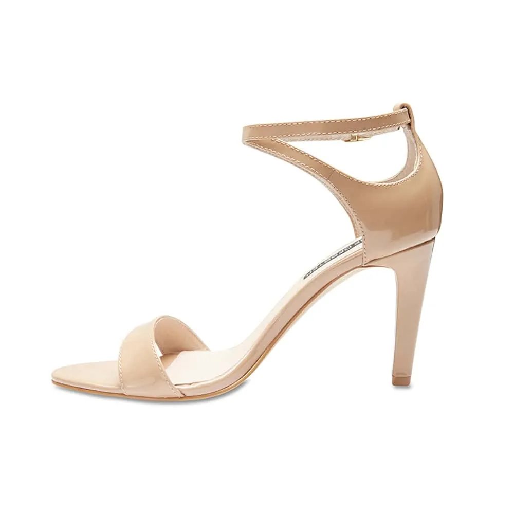 Goddess Heel in Nude Patent